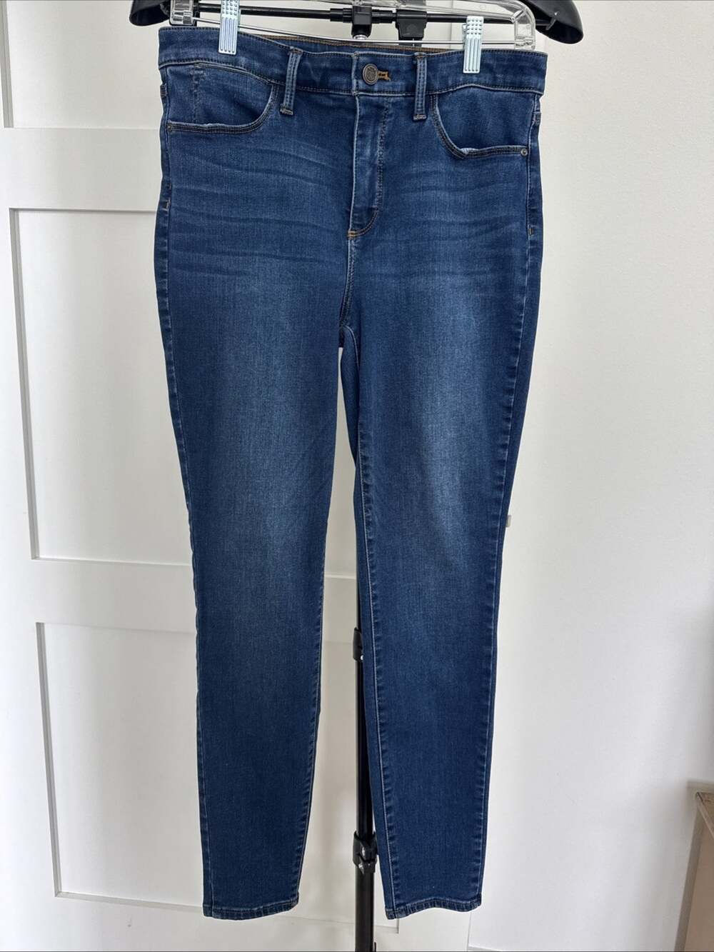 Talbots Flawless Jeans High Rise Begging Ankle Size 8 Blue